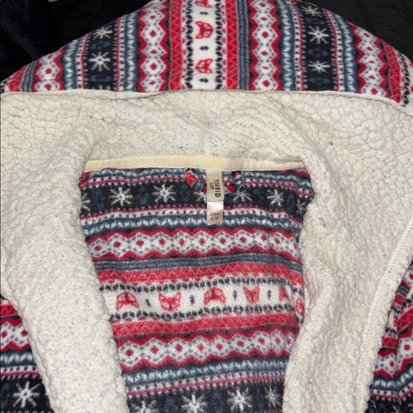 Torrid Multicolor Patterned Fleece Robe - Picture 2 of 3